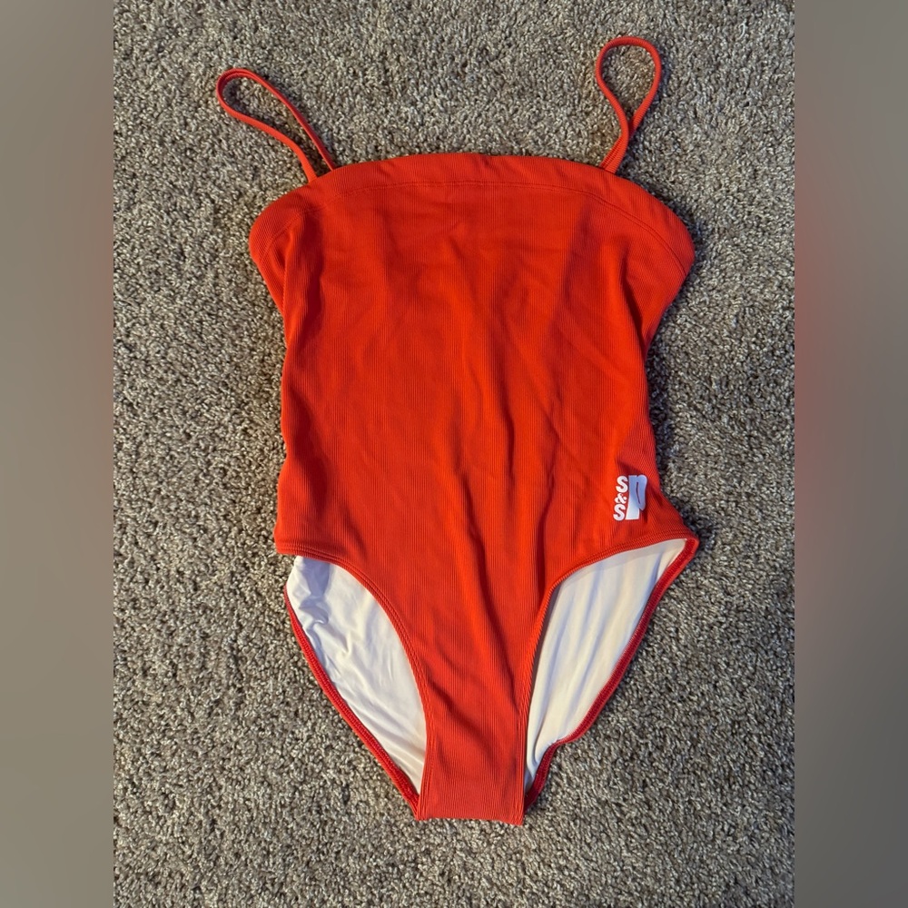 Solid & Striped X Prince Gemma - Microrib Swim Suit Size M